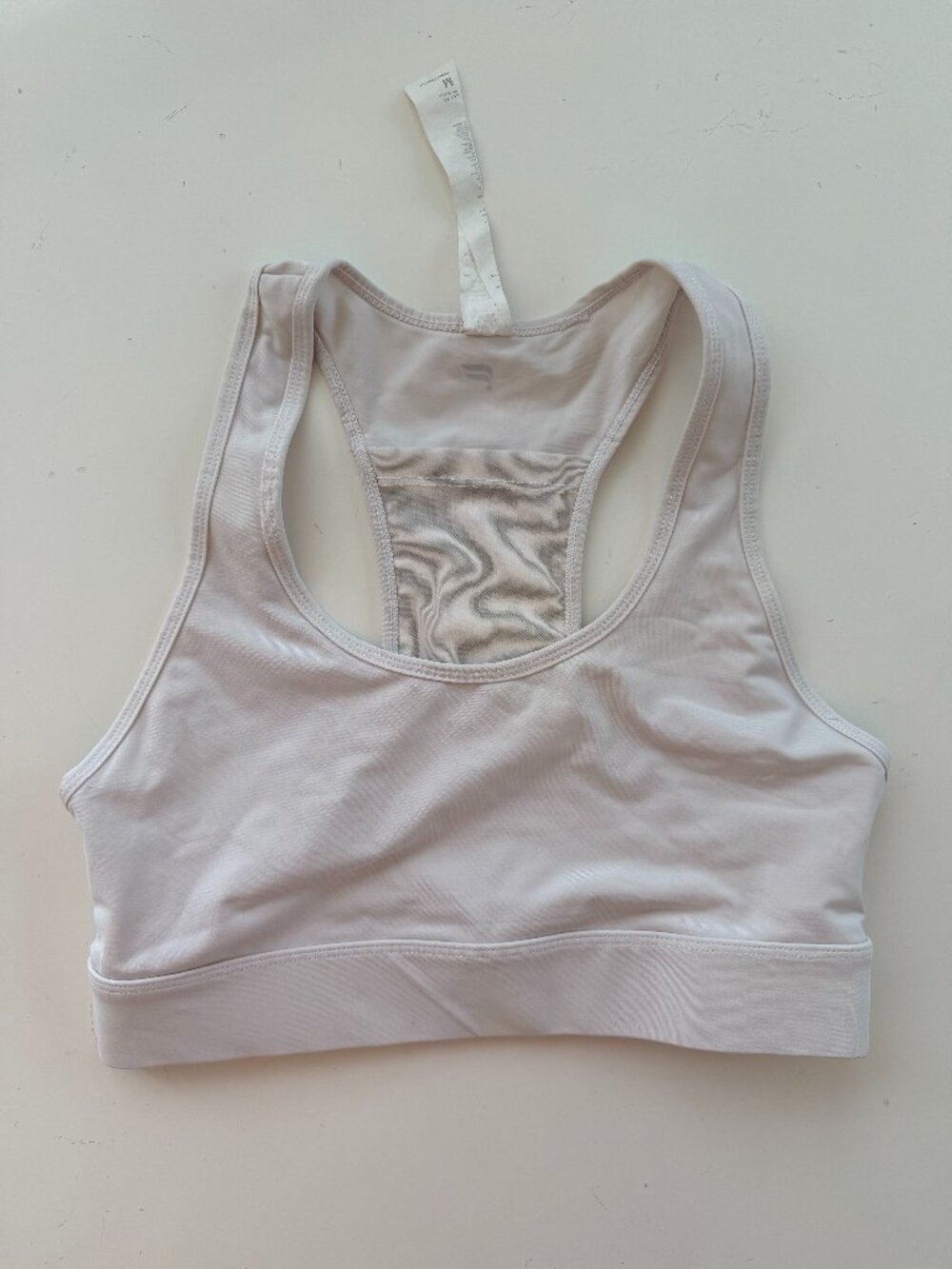 Fabletics On the Go Pocket Sports Bra - Medium - White
